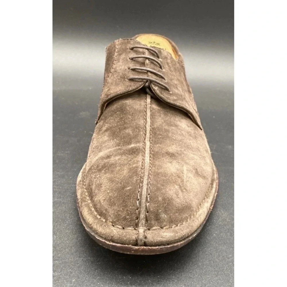 Mezlan Rusty Dark Brown Suede Leather  Oxford Dress Shoes Size 10 Damage Box Inc